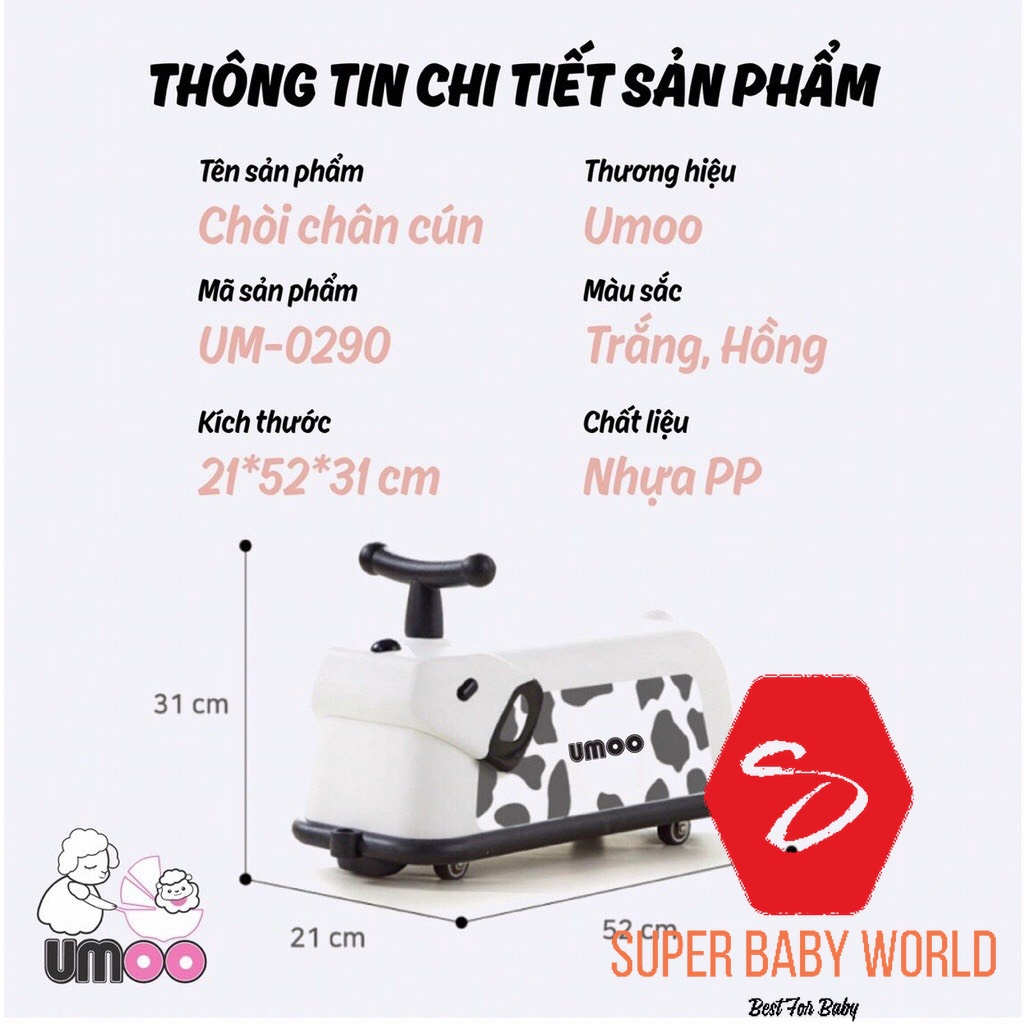 Xe chòi chân Cún UMOO