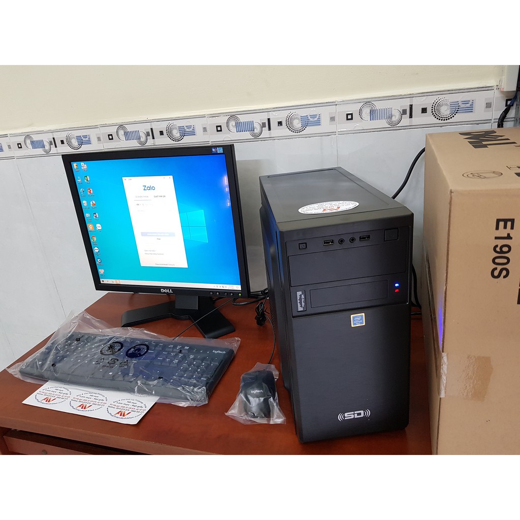 Bộ máy vi tính để bàn Desktop mới H61 i3 Ram 2GB SSD 240GB có màn hình LCD Dell 19 inch E190S | BigBuy360 - bigbuy360.vn