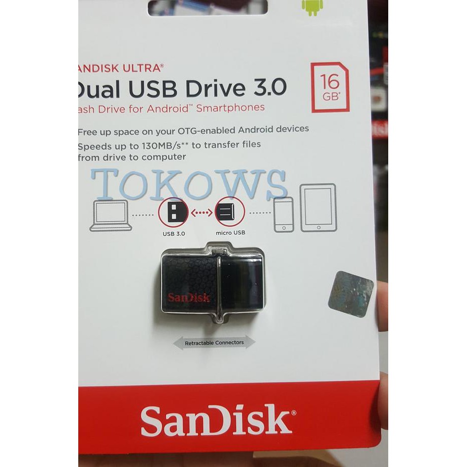 Ổ Đĩa Sandisk Ultra Dual Drive Otg 16gb Usb 3.0