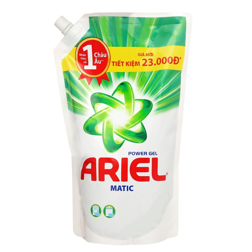 Nước giặt Ariel Matic túi 1.4kg