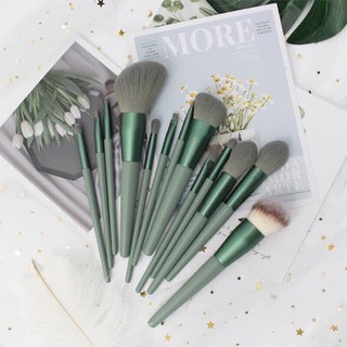 BỘ CỌ TRANG ĐIỂM 13 MÓN FIX MÀU XANH KÈM HỘP VÀ TÚI VẢI