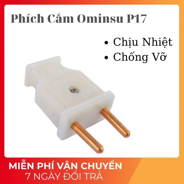 [Chịu Nhiệt - Chống Vỡ] Phích Cắm Điện Ominsu P17