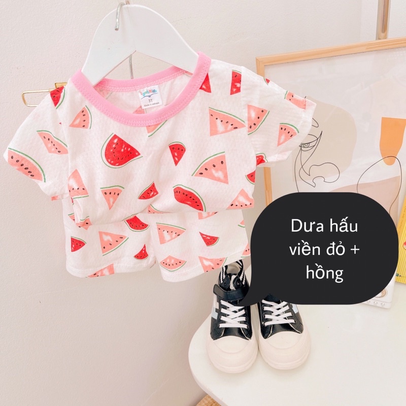 Bộ Cộc Tay Bé Trai, Bé Gái 8-15kg Chất Cotton Thông Hơi Thoáng Mát Hoạ Tiết Siêu Yêu - AN.KID