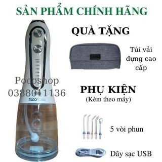 Máy tăm nước h2ofloss HF6P nhập khẩu chất liệu cao cấp 5 chế độ [Tặng túi vải đựng máy cao cấp]