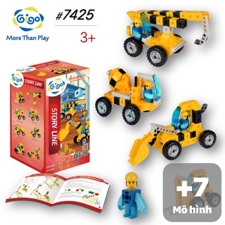 Đồ chơi xếp hình Vua Xây Dựng 10 mô hình 120 miếng ghép 7425 Gigo toys