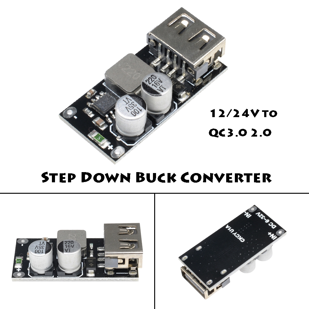 Bộ chuyển đổi bảng mạch sạc nhanh QC2.0 QC3.0 DC-DC 6-32V hạ áp | BigBuy360 - bigbuy360.vn