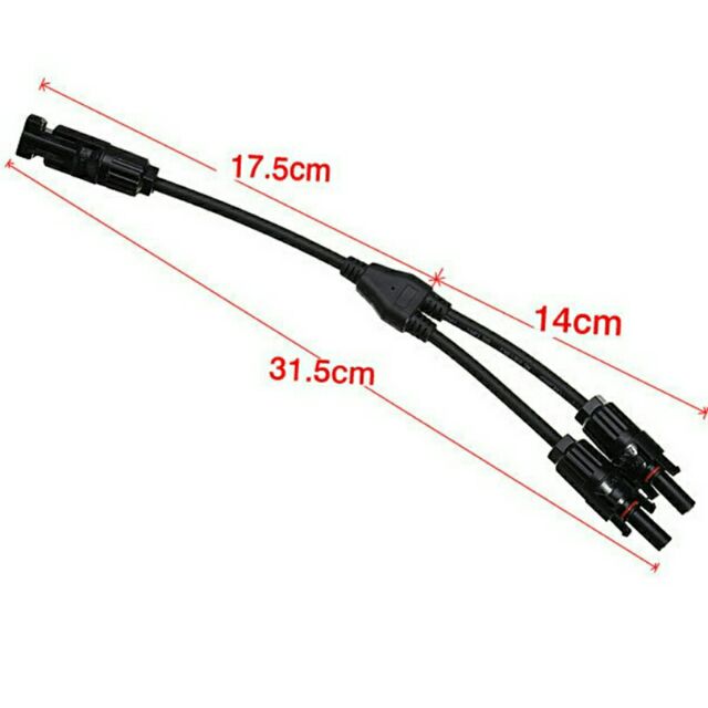 Jack đôi MC4 đấu song song 2 tấm pin mặt trời