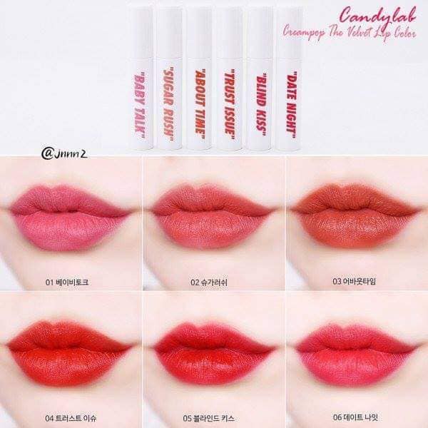 Son Kem Candy Lab Creampop The Velvet Lip Color