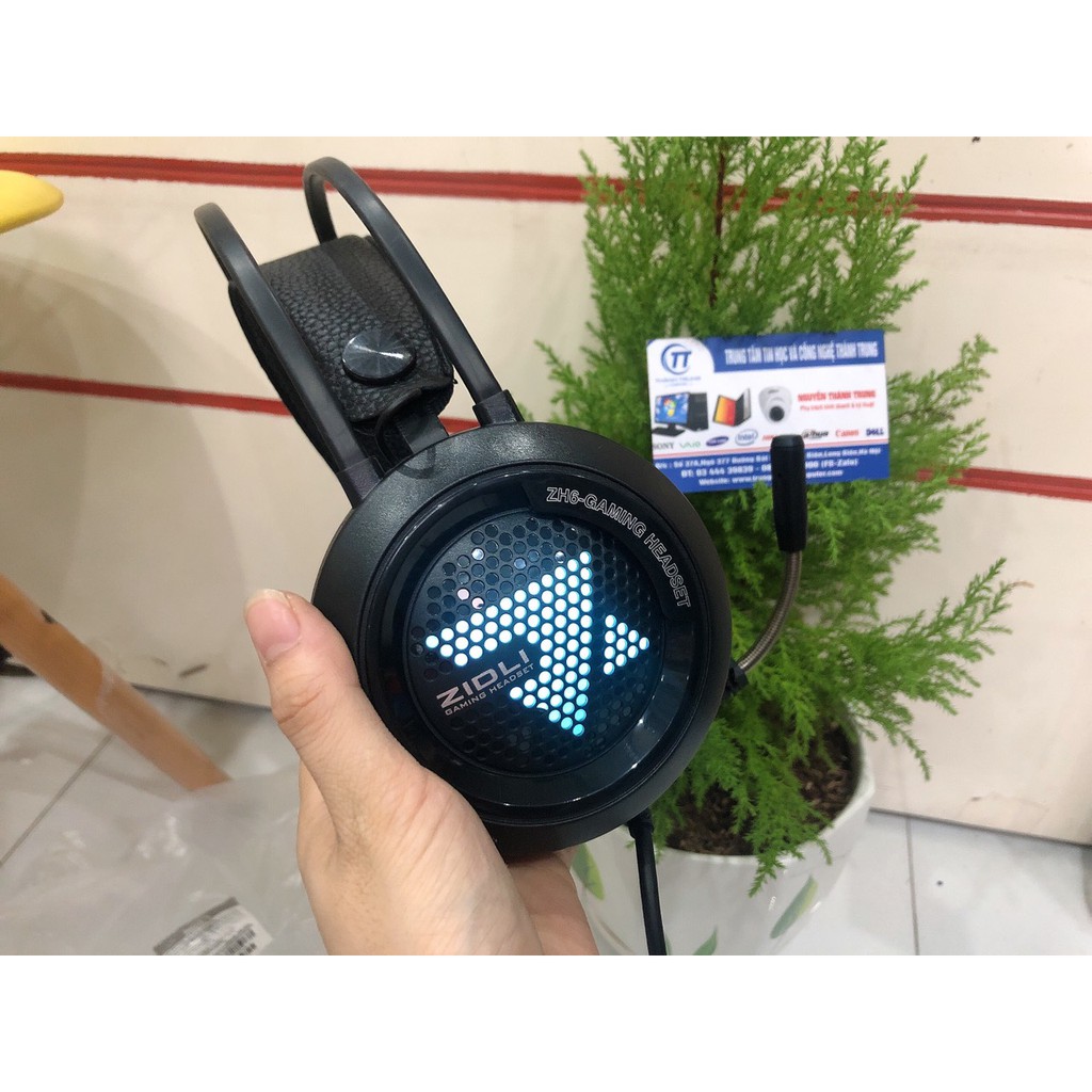 Tai nghe Gaming Zidli ZH6 Black Có LED - Mới Bảo Hành 12 Tháng Chính Hãng