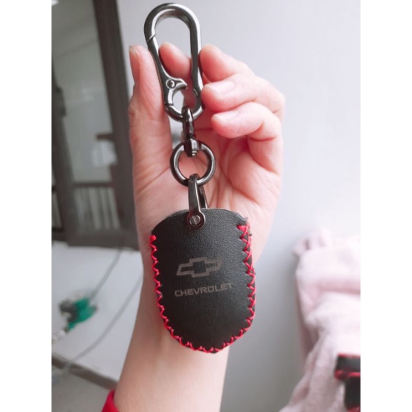 Spark Bao da chìa khóa Chevrolet spark bằng da bò thật, kèm tặng móc khóa, khắc tên free