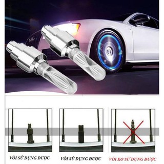Combo 2 đèn led gắn van xe đạp, xe gắn máy, xe ôto