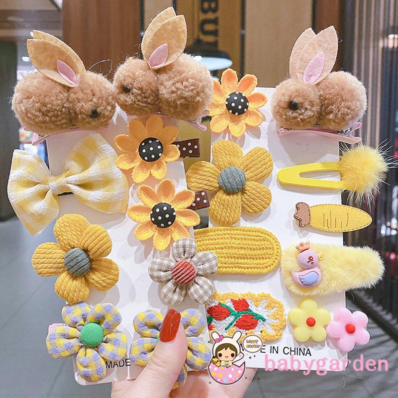 Set 9 Kẹp Tóc Dễ Thương Cho Bé Gái