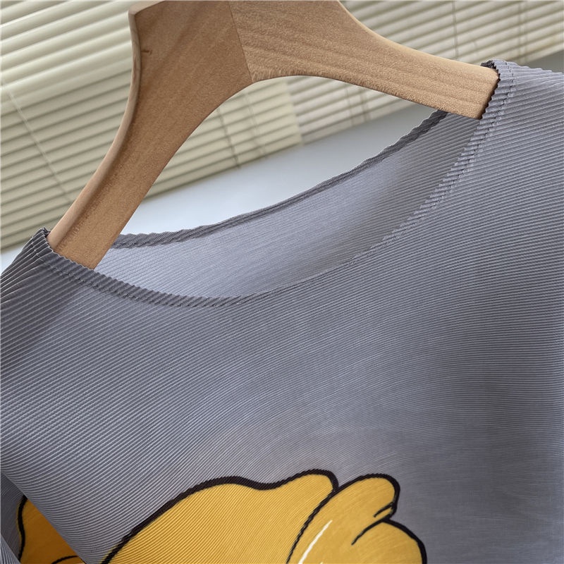 Áo Thun Dáng Rộng In Họa Tiết Thời Trang Mùa Hè 2022 Cho Nữ