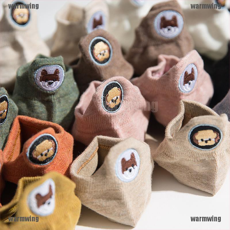 Vớ Cotton Cổ Thấp Họa Tiết Động Vật Dễ Thương Vui Nhộn Cho Nam Và Nữ