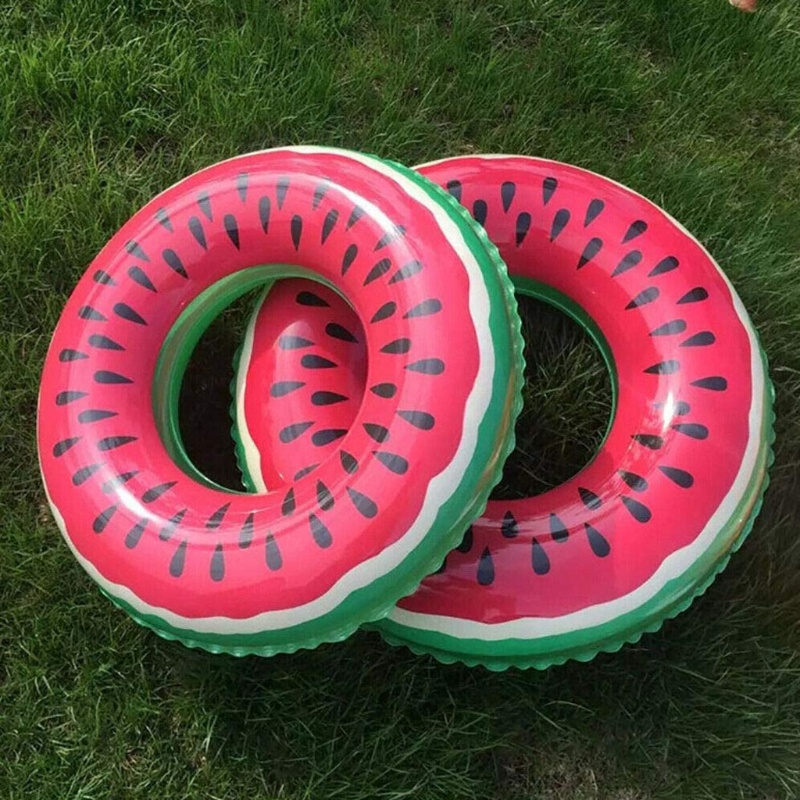 WMMB 90cm/35inch Family Backyard Game Inflatable Watermelon Float Kiddie Water Toy Summer Garden Backyard Water Floating Toy