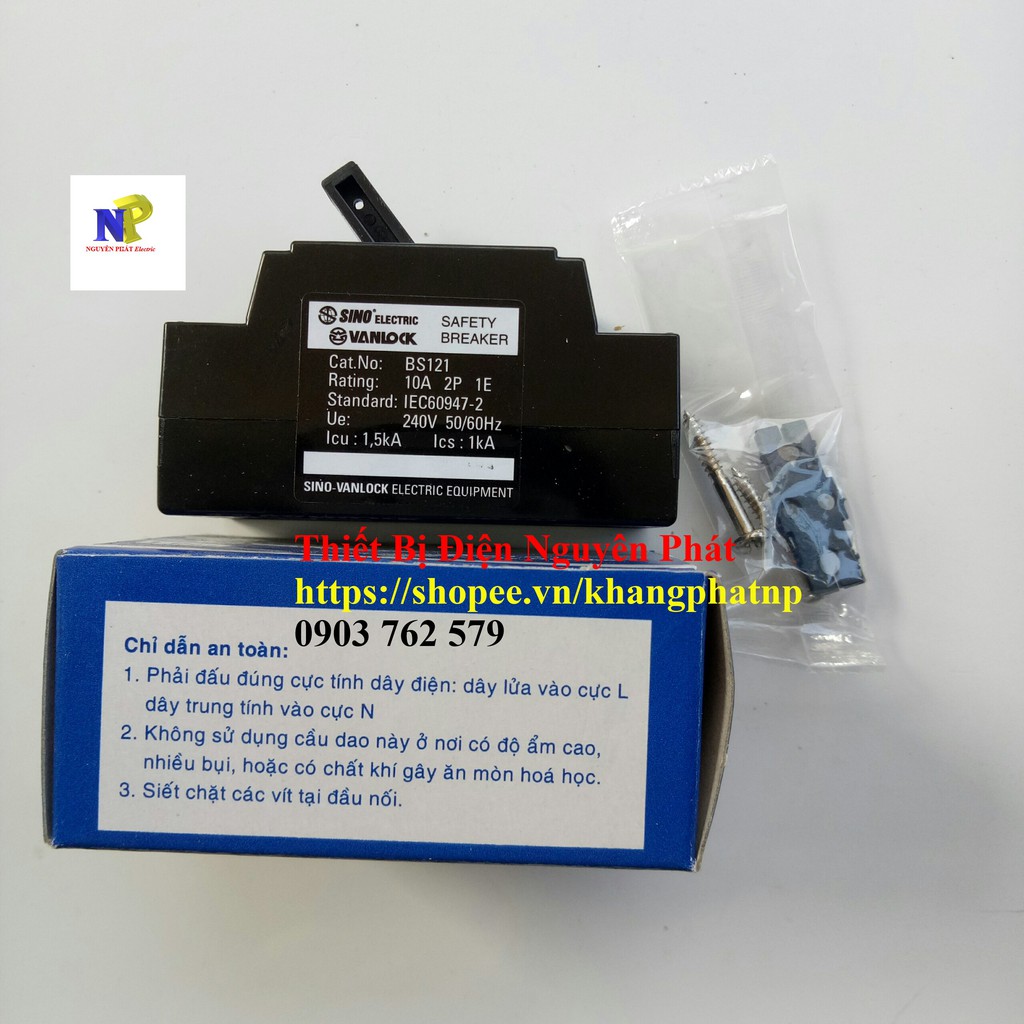 Cầu dao an toàn  CB Cóc đen