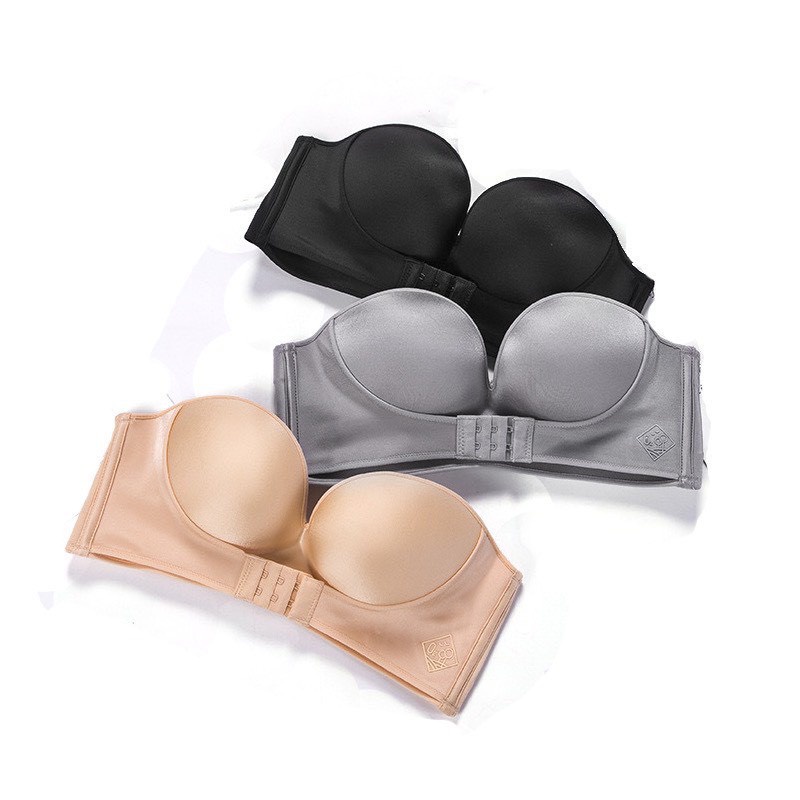 Áo Lót Nữ ❤️FREESHIP❤️ Áo Lót Su Đẹp không gọng chống tuột mặc hở vai nâng ngực tạo khe siêu sexy mẫu C01