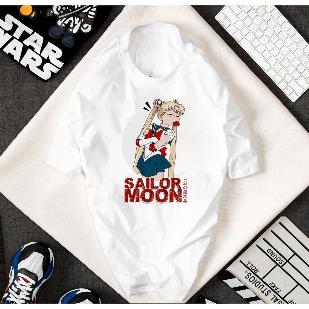 ÁO THUN BÉ GÁI THỦY THỦ MẶT TRĂNG SAILOR MOON IN HÌNH HOẠT HÌNH COOL NGẦU CHẤT LIỆU VẢI THUN ĐẸP SIÊU HOT - 140