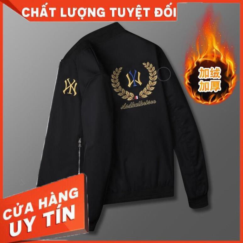 ĐẸP ĐỘC LẠ áo khoác nam M logo thêu 2 mặt, lót nỉ lông bông dày và mỏng nam SIÊU HOT