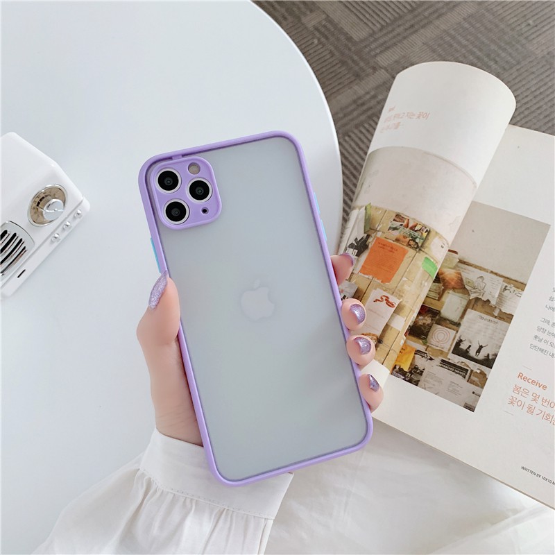 Ốp lưng iPhone 7 8 7 Plus 8 Plus X Xs Xr XsMax iPhone 11 11 Pro 11 Promax nhám bảo vệ camera màu pastel đang cực hot