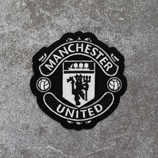 Logo thêu manchester đen trắng
