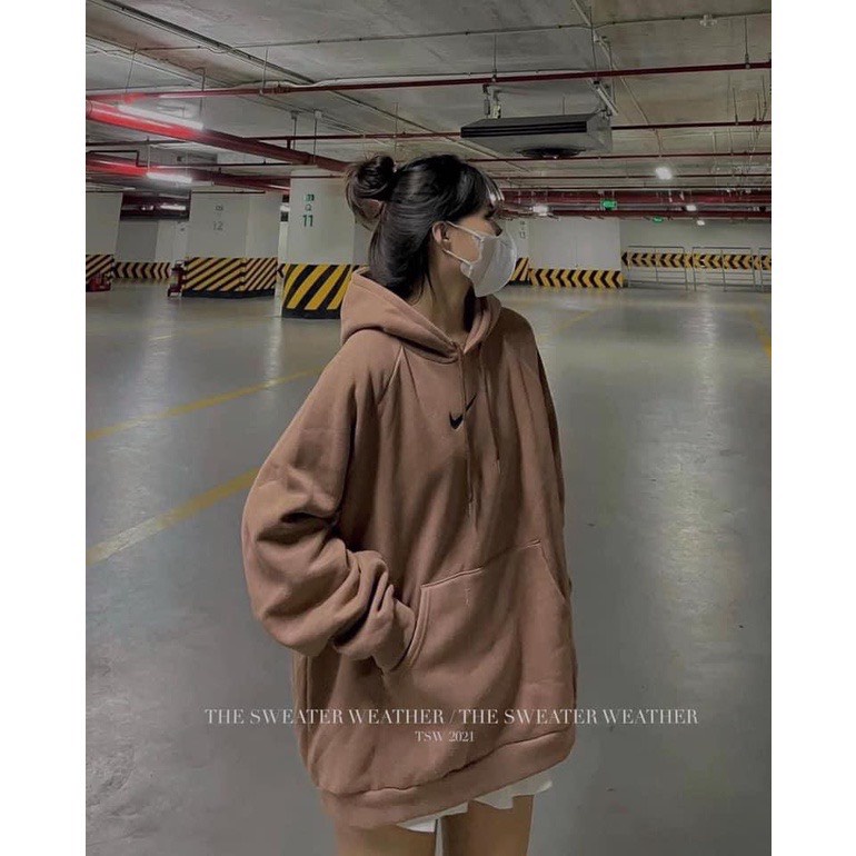 Áo hoodie NI vảy có túi trước phom rộng unisex nhiều màu/ Áo nỉ nam nữ có mũ mặc thu đông bo tay trẻ trung cá tính | WebRaoVat - webraovat.net.vn