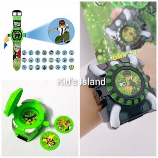 Đồ chơi Đồng hồ Ben 10 trẻ em chiếu hình 3D đồng hồ bắn đĩa cho bé trai