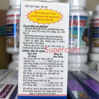 Bioxide 60ml - Sát Trùng Chuồng Trại