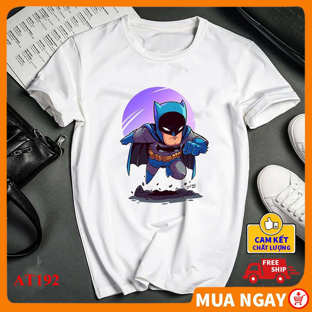 Áo thun BST nam nữ in hình Batman rẻ đẹp AT192A