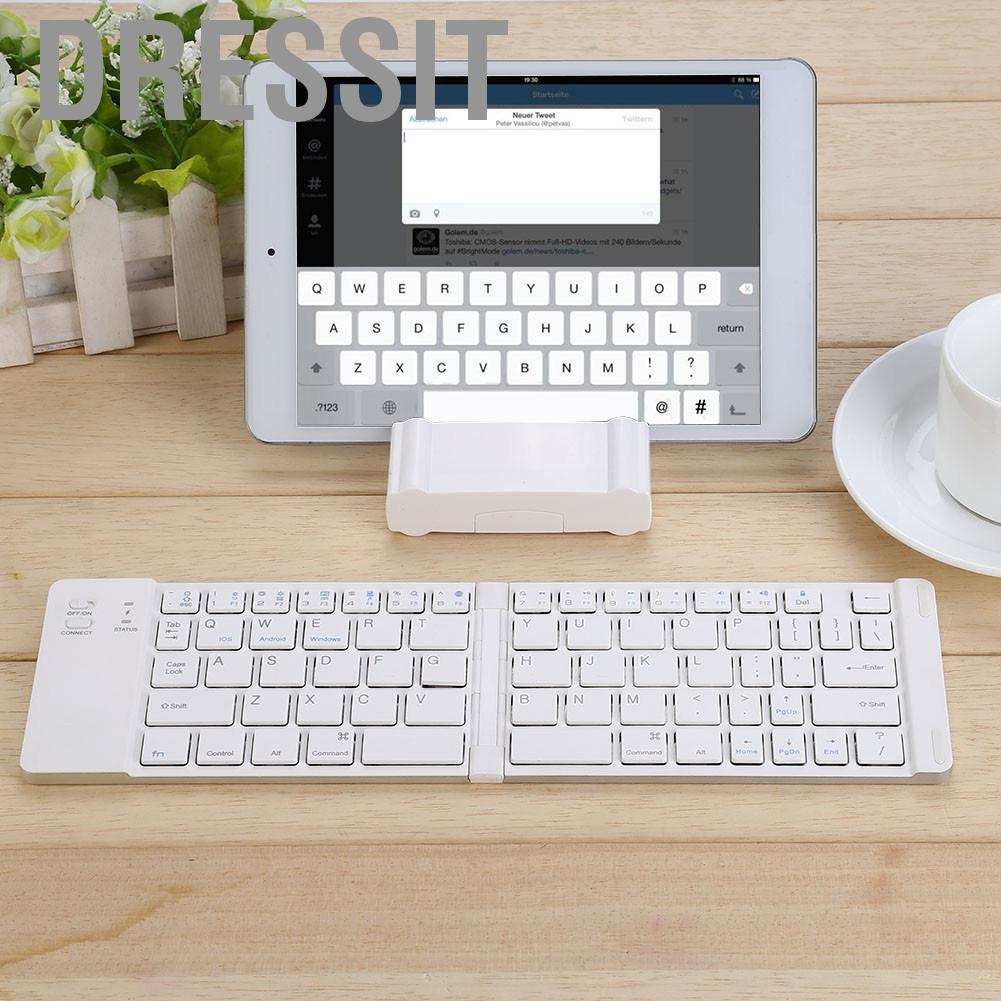 Bàn Phím Bluetooth Không Dây Gấp Được Cho Iphone Android Pc Tablet Bs