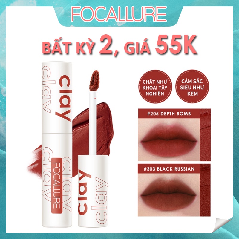 Son môi Focallure trang điểm chất nhung mềm mượt mà thời trang