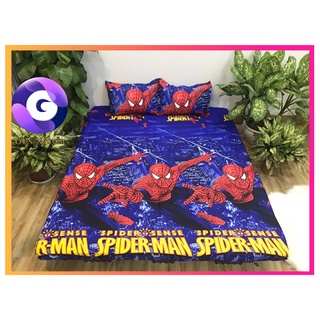 Set 4 món siêu nhân nhện ga và vỏ gối