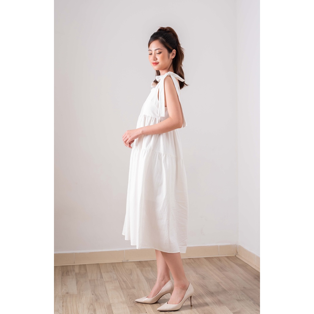 Đầm - váy hai dây babydoll thô thắt nơ 4 màu 1605 | WebRaoVat - webraovat.net.vn