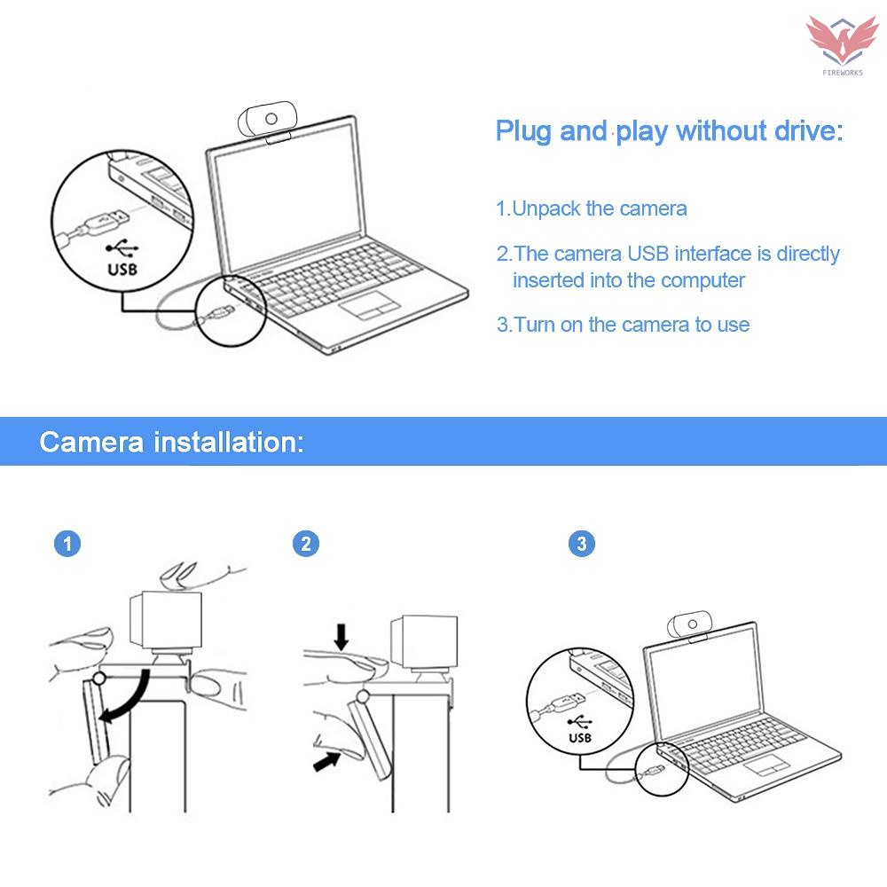 Webcam Thông Minh Cổng Usb 1080p Hỗ Trợ Quay Video / Phát Sóng Trực Tuyến | BigBuy360 - bigbuy360.vn