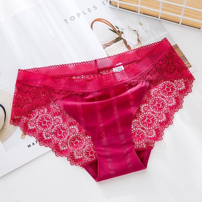 Sét 5 Quần Lót Nữ Đúc Su Pha Ren Hoa Siêu Mềm Mát Đẹp Sexy QL18