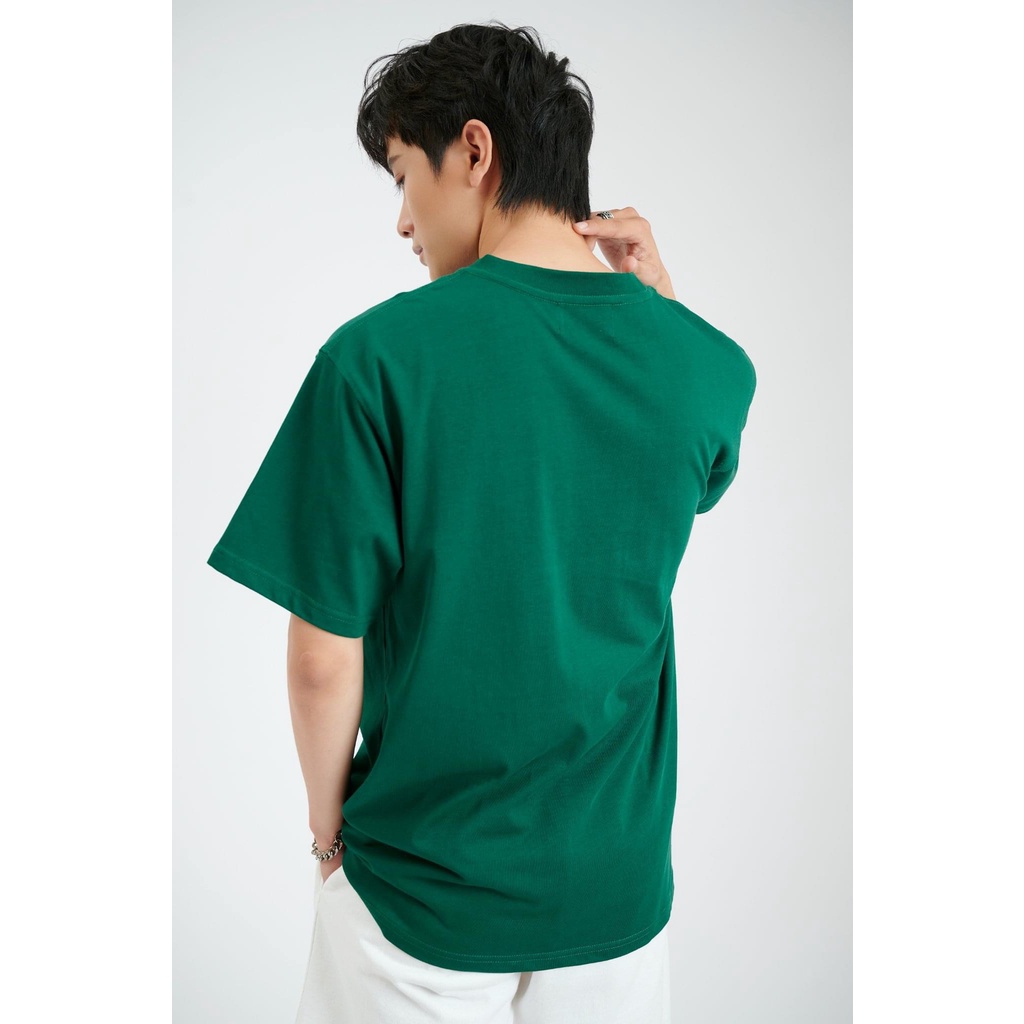 Áo Thun Tay Lỡ Chữ Xanh trắng THÔI KỆ 100% Cotton GU22VN