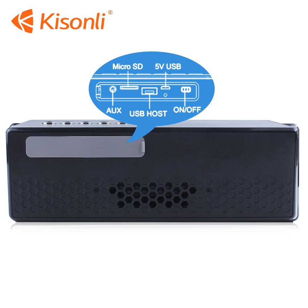Loa bluetooth Kisonli M8 âm thanh Stereo - thiết kế 3 phím chức năng riêng biệt (nhiều màu)
