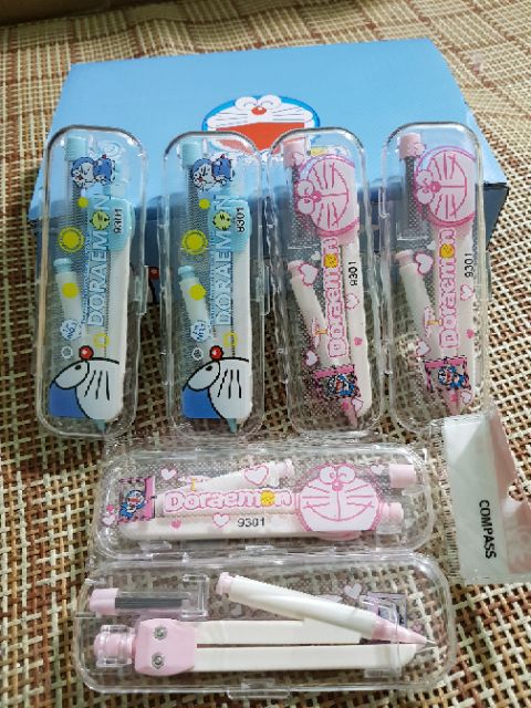 12 bộ compa chì bấm, compa chì kim