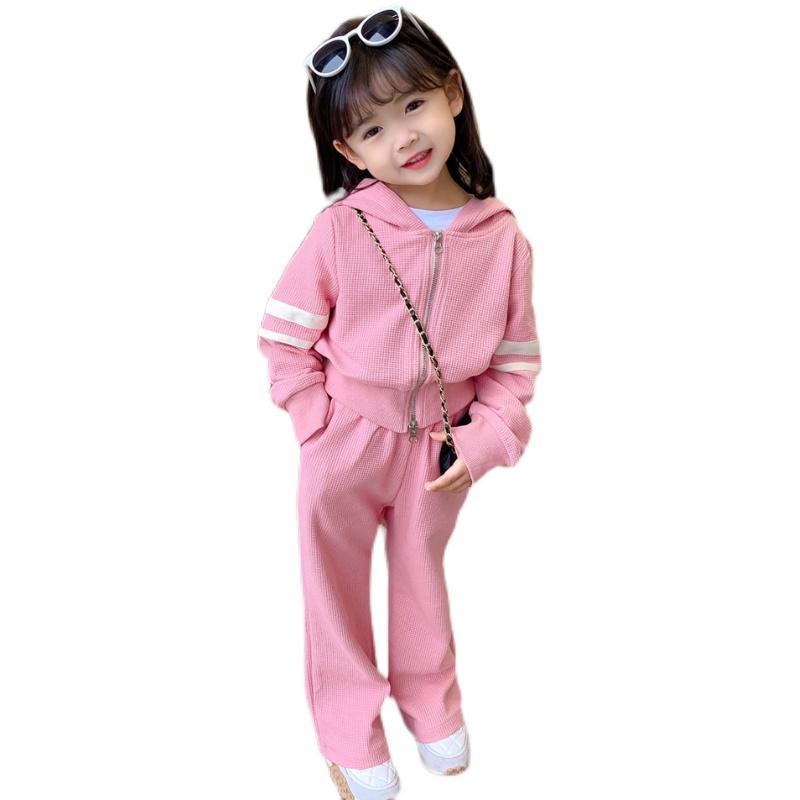 Bộ Đồ Hai Mảnh Thoáng Khí Thoải Mái Thời Trang Xuân Thu Cho Bé Gái