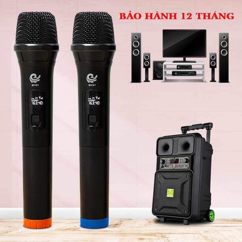 Micro Karaoke không dây đa năng SV-5 (1 MIC)/ MV-01 (2 MIC) hút mic tốt, hát hay