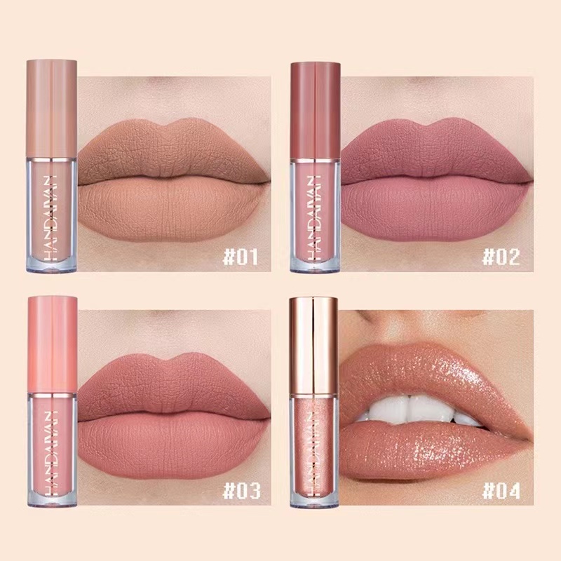HANDAIYAN 12 Colors Lipstick Gift Set Long-lasting Liquid Matte Lip Gloss Waterproof Tint