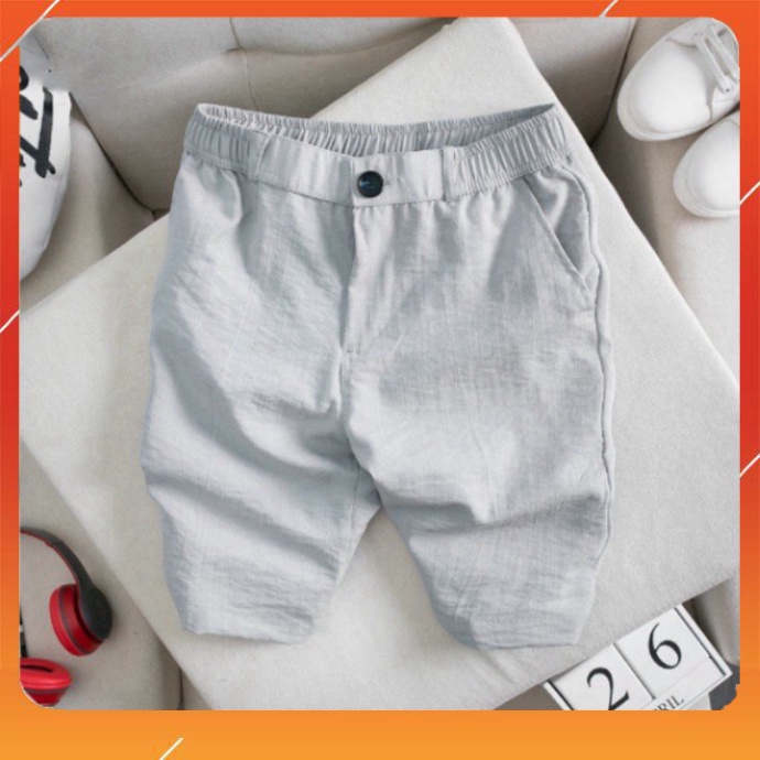Quần short,Quần ngố nam vải đũi 1 nút (sỉ lẻ)