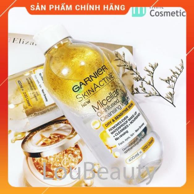 [FreeShip] Nước tẩy trang Granier nắp trắng dầu 100ml và 400ml