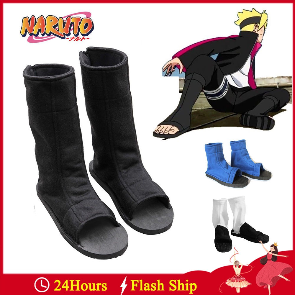 Giày Bốt Cotton Mềm In Họa Tiết Hoạt Hình Naruto Akatsuki Haruno Konohagakure Halloween Dành Cho Nam Và Nữ