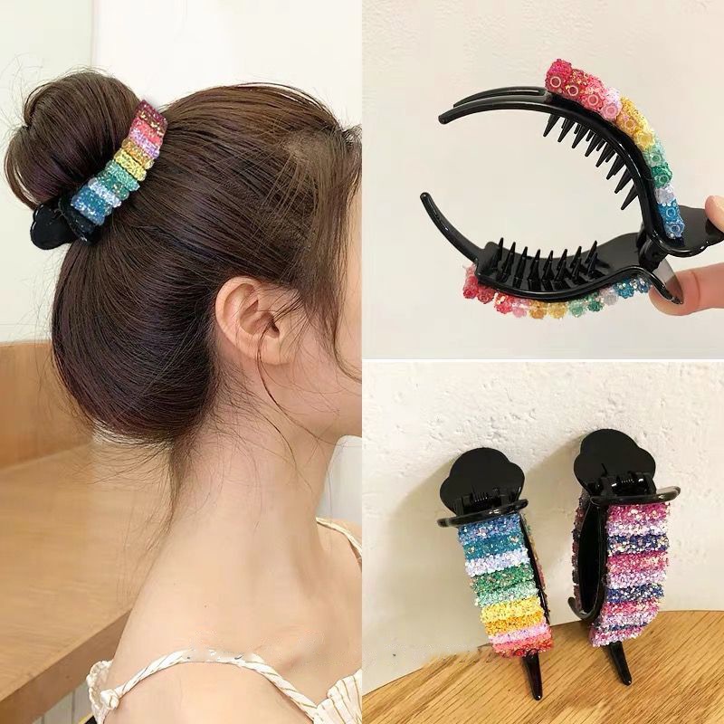 Kẹp Tóc Hình Cá Mập Màu Kẹo Phong Cách Hàn Quốc Dễ Thương