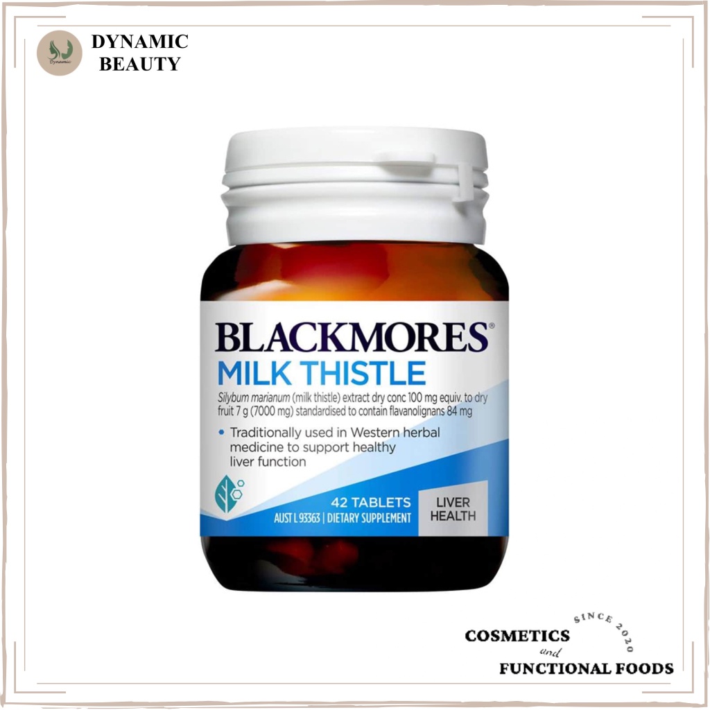 [Hàng chuẩn Úc] Viên uống bổ gan, giải độc tố gan Blackmores milk thistle 42 viên của Úc