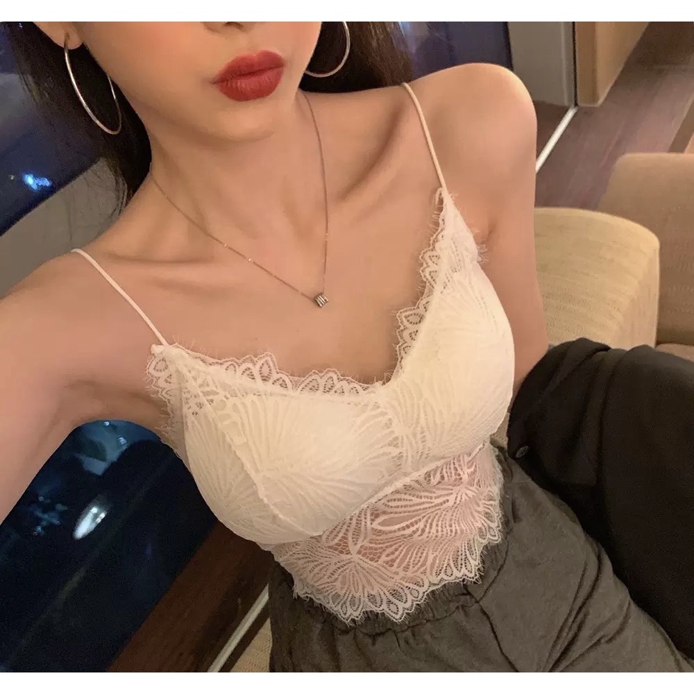 [Xả - dọn kho] Áo lót nữ ren ngực áo bra dáng dài bralete siêu xinh Pasana0087