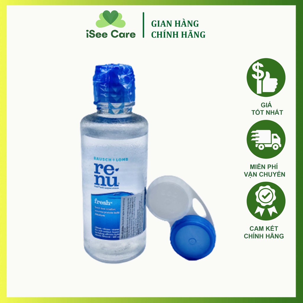 Nước ngâm lens kính áp tròng mềm Renu 120ml thương hiệu Bausch & Lomb - USA