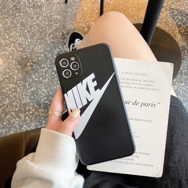 Ốp Lưng Cạnh Vuông, Bảo Vệ Camera NIKE 7Plus,8Plus,x,xs,xsmax,11,11promax,12,12promax,13,13promax