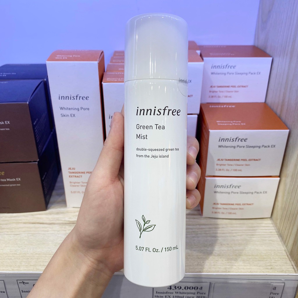 Xịt Khoáng Trà Xanh Innisfree Green Tea Mineral Mist Hàn Quốc 150ml [Cam Kết Chính Hãng Hàn Quốc]